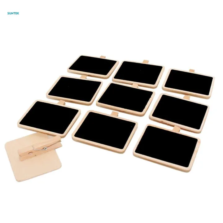 10xPack%2010PCS%20Small%20Mini%20Wooden%20Blackboard%20Note%20Memo%20Message%20Board%20Chalkboard%20-%20Image%203