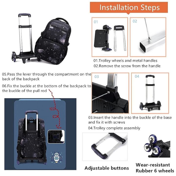Kids%20School%20Bag%20With%20Wheels%20Rolling%20Backpack%20for%20Boy%20Wheeled%20School%20Bag%206%20Wheels%20Trolley%20Bookbag%20Carry%20on%20Luggage%20with%20Lunch%20Bag%20-%20Image%203