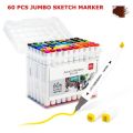 Deli E70803-36 Dual Tip Alcohol Art Marker Set Fine and Chisel Nibs.