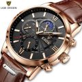 2024 New Mens Watches LIGE Top Brand Luxury Leather Casual Quartz Watch Men's Sport Waterproof Clock Watch Relogio Masculino+Box. 