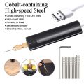 0.7-1.2Mm Micro-Electric Hand Drill Set for Resin,Electric Mini Drill for Jewelry Making Electrical Pin Vise Kit.