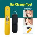 Ear Cleaner Set 6 Pieces Stainless Steel ear pick set with leather case. 