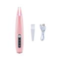 【In-Stock】 Grooming Tool Kit Rechargeable Electric Dog Clippers Low Noise with LED Light Cat Paws Trimmer Pink White Electric Pet Trimmer Paws. 