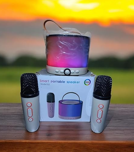 K52 Wireless Bluetooth Speaker Multifunction with 2 Microphone RGB ...