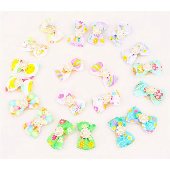 【happy one】Dogs Bows Hair fruit ice cream Yorkshire terrier For Pets Hair Clips Grooming Table kokardki dla psa