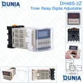 DH48S-2Z Digital Display Time Delay SPDT Timer Relay Cycle Control Device With Socket Base. 