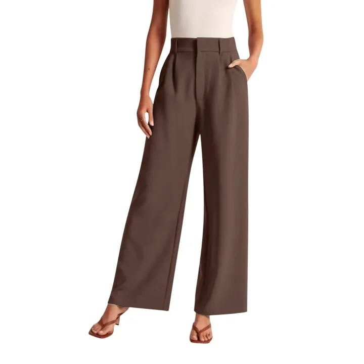 Womens%20Palazzo%20Pants%20For%20Women%20Casual%20wear%20Wide%20Leg%20Pants%20Work%20Business%20High%20Waisted%20Dress%20Pants%20Flowy%20Trousers%20Office%20Dress%20Pants%20Womens%20Suits%20Black%20M%20-%20Image%206