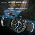 addies Brand Nylon Strap Quartz Watch Men's Waterproof Sports Watch Luminous Calendar Wrist Watch Factory in Stock. 