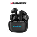 Monster XKT26 Bluetooth 5.4 Earphones Hifi Bass Stereo Wireless Headphones Gamer Headset TWS ENC Noise Reduction Sports Earbuds. 