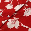 Men Clothing Blouse Summer New Flower Print Vintage Short Sleeve Hawaiian Shirt Fast Drying Casual Beach Shirts Tops Red Unisex.
