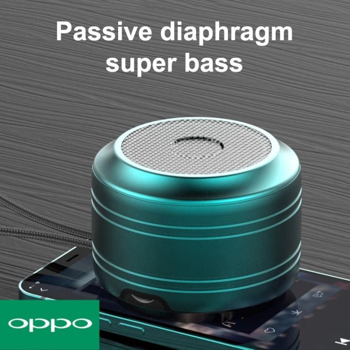 【FUPANG】[Original-ready cod] Mini compact Oppo wireless Bluetooth speaker portable woofer built-in microphone for calls outdoor waterproof audio TF