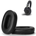 2pair Ear Cushions Memory Foam Earpads Cover Ear Pads for ATH M50X Fits Audio Technica M40X M30X M20 Brown & Black.