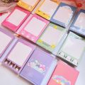 80 Pages Cute Cartoon Four Folding Sticky Notes Scrapbooking DIY Kawaii Memo Pad Diary Message Memo Sheets School Stationery. 