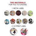 Custom Metal 3D Gold Silver Transfer Sticker Personal Logo print Crystal Label Embossed Brand Clear Self-adhesive Stickers.