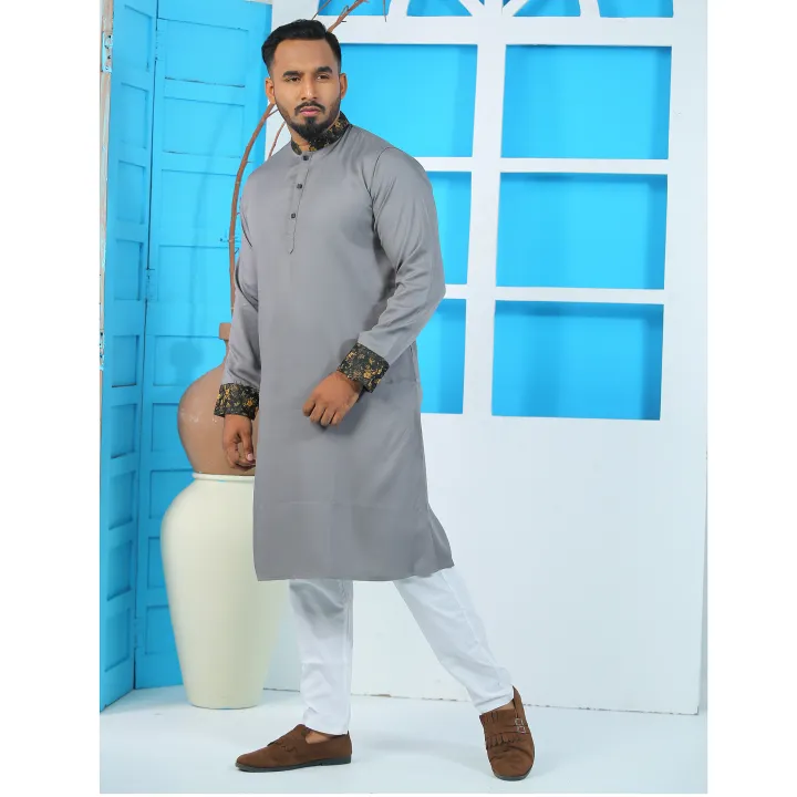 Westeen%20Exclusive%20Ash%20Color%20Panjabi%20-%20Image%203
