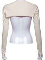 【Pioneer Gong】Women's Muslim Modal Raglan Sleeve Islamic Bolero Malaysia Arm Cover Oversleeve Solid Color Ethnic Lady Shawl for All Seasons.