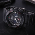 (Ready Stock) G Shock Men Watch Sport Watch GA120 Dual Time Display Water Resistant Shockproof and Waterproof World Time LED Light Man Boy Sports Lover Wrist Watches with 2 Years Warranty GA-120-1A. 