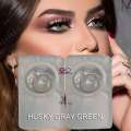 Bella Contact Lens - Glow Husky Gray Green. 