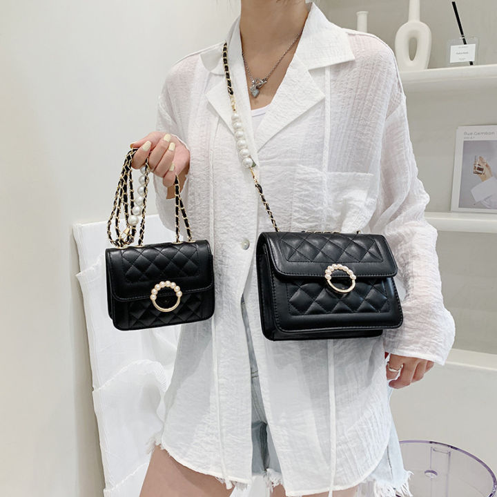 Summer%20Mini%20Small%20Handbags%20New%20Tide%20Pearl%20Chain%20Bags%20Women's%20Bag%20Versatile%20White%20Single%20Shoulder%20Crossbody%20Handbag%20-%20Image%204