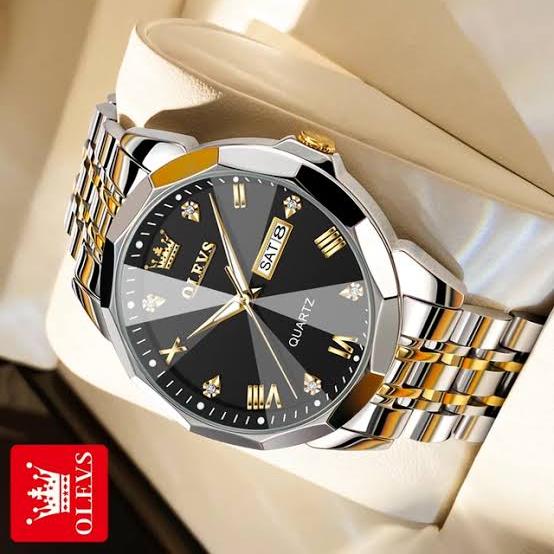 OLEVS%209931%20Quartz%20Watch%20for%20Men%20Solid%20Stainless%20Steel%20Strap%20Rhombus%20Design%20Fashion%20Wristwatch%20Men's%20Waterproof%20Watch%20-%20Image%205