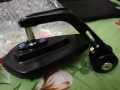 Handlebar end Grip Side Mirror for Motorcycle. Universal Looking glass. Black,red,yellow.blue 1306. 