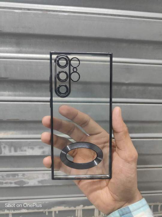 Samsung%20Galaxy%20S22%20Ultra%20Cover%20-%20Soft%20Color%20Borders%20Logo%20Hole%20With%20Camera%20Protection%20Clear%20Back%20Case%20-%20Image%203