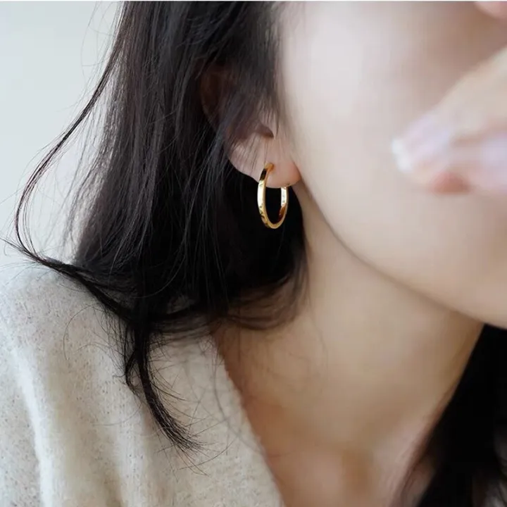 Earrings%20niche%20design%20sense%20high-end%20light%20luxury%20earrings%2014K%20gold-filled%20plain%20ring%20simple%20earrings%20Korean%20version%20of%20the%20circle%20stud%20earrings%20-%20Image%207