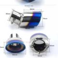 Car Auto Round Stainless Steel Exhaust SINGEL. 