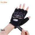 New Pro Biker Half Finger Hand Gloves For Biker- Black - Hand Gloves For Bike.