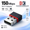 150Mbps USB WiFi Adapter 2.4GHz Wireless Network LAN Card for PC Laptop | Plug & Play Driver-Free for Windows 10/11 PC Laptop – Electro Express BD. 