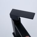 Black Basin Tap Single Handle Cold Water Faucet Deck Mounted Square Basin Faucet. 