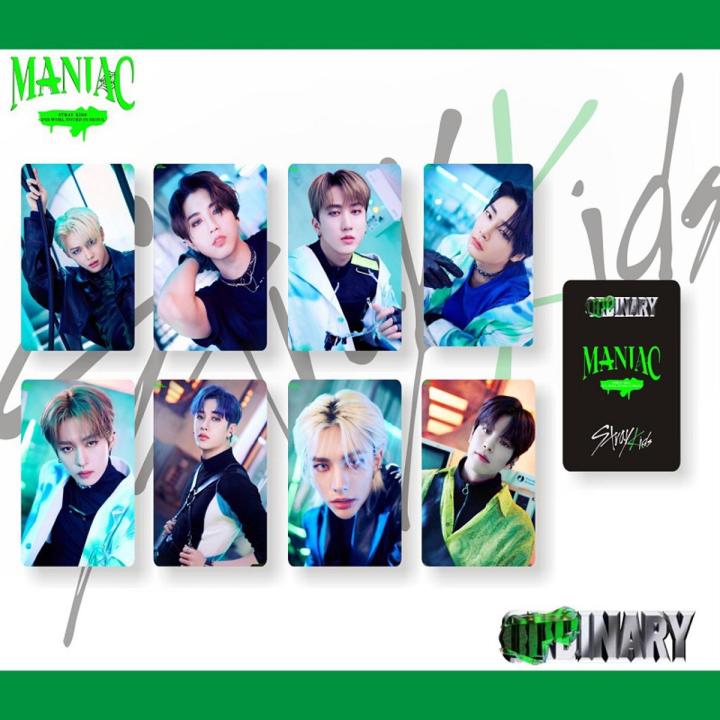 8-9Pcs/Set Kpop Stray Kids MANIAC New Album Photocards HD Printed Photo Cards Postcard LOMO Cards Stationery Set