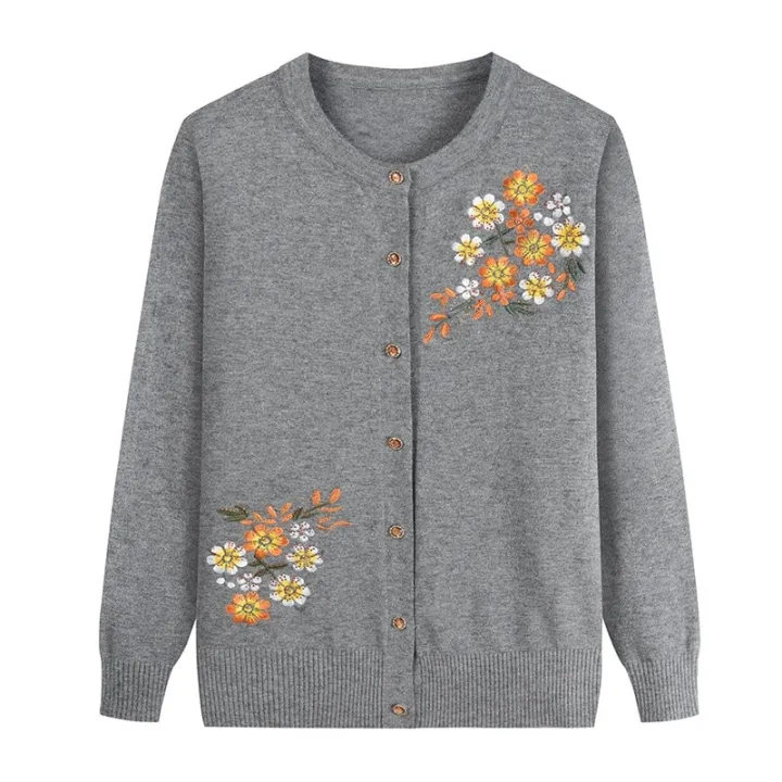 Middle-aged%20and%20Elderly%20Women's%20Sweaters%20Knit%20Cardigan%20Spring%20Autumn%20Thin%20Single-breasted%20Long%20Sleeve%20Sweater%20Coat%20Female%20Tops%20-%20Image%207