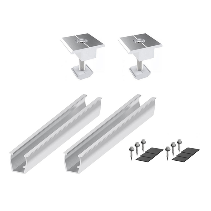 Solar Panel Mount Bracket Rails Clamp Fastening Module Mount Mounting PV Solar Power Supplies Trapezoidal Roof 30mm