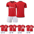 ew 2324 ed eils jersey o. 7 jersey o. 25 Sancho o. 18 Casemiro o. 1 e ea football suit set.