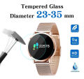 Full Size Round Watches Tempered Glass Screen Protector Film Diameter 23 24 25 26 27 28 29 30 31 32 33 34 35 mm For Smart Watch. 