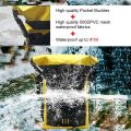 Waterproof Backpack - Outdoor Rucksack for River Tracing - Swimming Drifting - Beach Surfing - 30L Large Capacity - 500D PVC Mesh Cloth - Waterproof Level IPX6 - Suitable for B-oa-ting, Exploring, Fishing, Climbing. 
