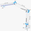 LED Desk Lamp with Clamp, 10W Swing Arm Desk Lamp, 3 Lighting Modes, Adjustable Table Lamp for Study, Drawing,Office. 