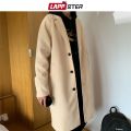 LAPPSTER Men Korean Fashion Winter Jacket Coats 2021 Wool Coat Mens Oversized Harajuku Overcoat Male Japanese Streetwear Jackets.