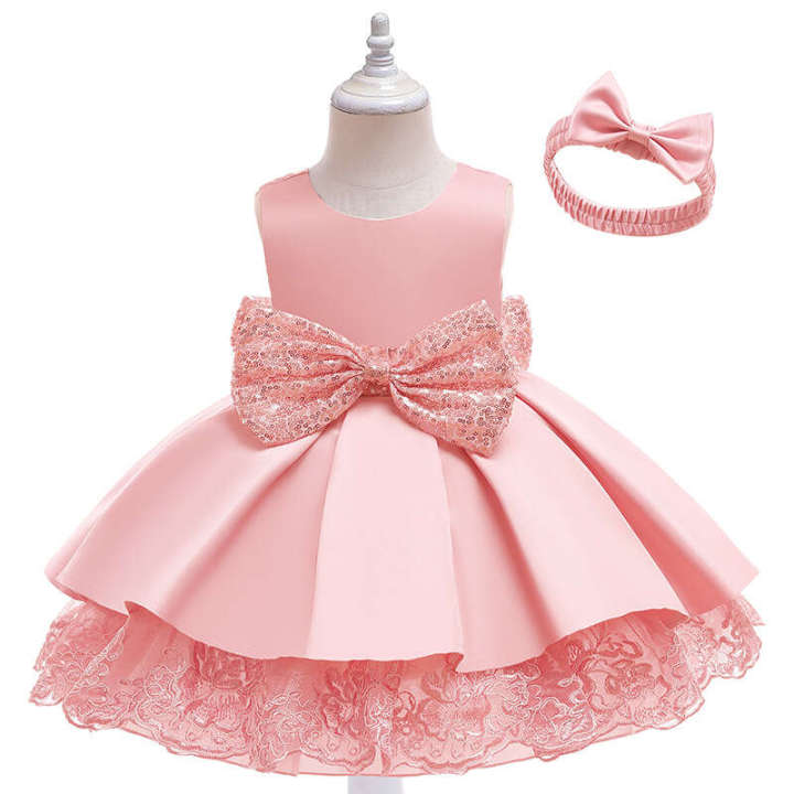New%20Sleeveless%20Set%20Girls'%20Princess%20Bunny%20Party%20Children's%20First%20Year%20Dress%20-%20Image%203