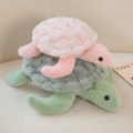 Cute Tortoise Plush Toys Soft Sea Turtle Stuffed Animal Pillow Doll Gifts for Kids Girls,Pink,Green. 