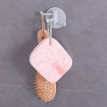 Multifunctional bathroom wall shelf free punching seamless trace rack rotating hook strong 3 branch rotating sticky hook. 