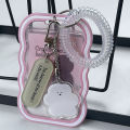 Ins Style Photocard Holder Transparent Card Holder Keychain With Elastic RopeKidsland Store. 