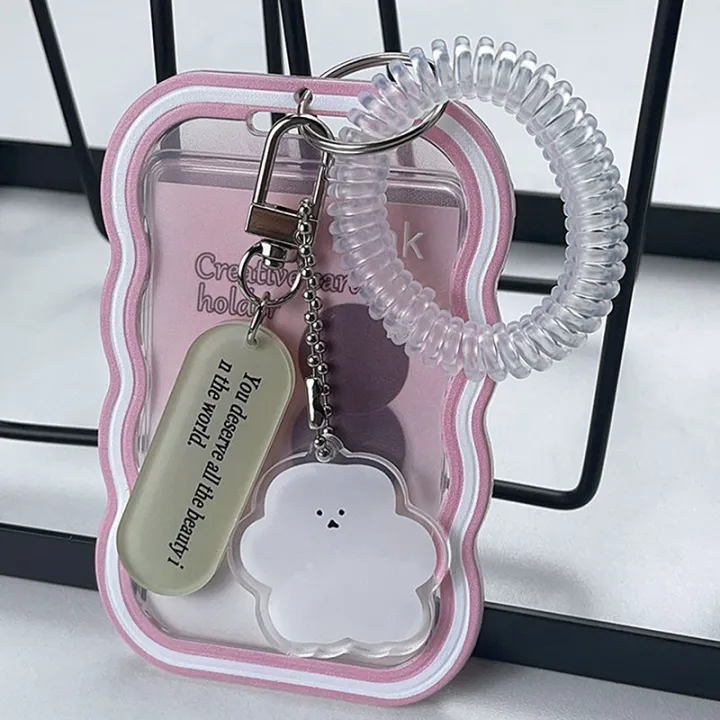 Ins%20Style%20Photocard%20Holder%20Transparent%20Card%20Holder%20Keychain%20With%20Elastic%20RopeKidsland%20Store%20-%20Image%202