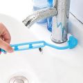 Portable Curved Toilet Cleaning Brush  Long Handle Bathroom Toilet Brush Bending Handle Scrubber Toilet Accessories. 