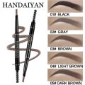 HANDAIYAN Eyebrow Tattoo Pencil Brush Double Ended Microblading Lasting Fine Sketch Tint Liquid Eyebrow Pen -#05-Dark Brow. 