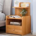 Bedside Table with Lock Drawer, Bedside Table Simple Small Nightstand Multifunctional Bedside Cabinet Scandinavian Style Bedroom Drawers Side Table End Table with Storage Shelf Chest of Drawers Bedroom Design by Nahid Furniture24x16x12".