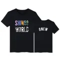 Shinee World T Shirt Kpop Fashion Men Women T Shirts Casual Summer Short Sleeve Tee Shirt Korean Style Plus Size T-shirt Tops. 