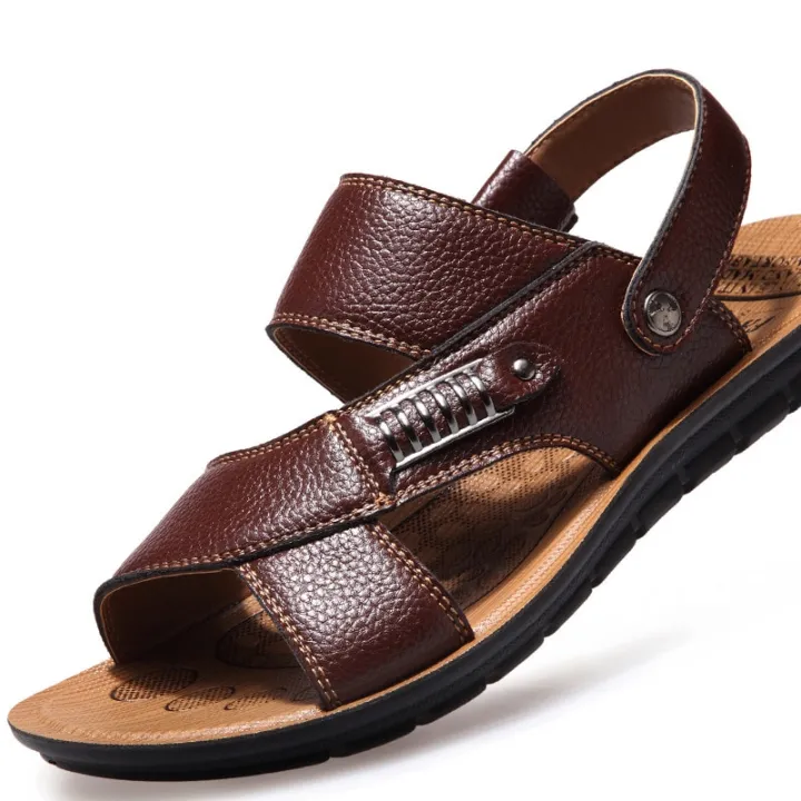 Summer%20Men%20Leather%20Sandals%20Classic%20Mens%20Shoes%20Beach%20Slippers%20Soft%20Sandals%20Male%20Roman%20Sandal%20Comfortable%20Outdoor%20Walking%20Footwear%20-%20Image%202