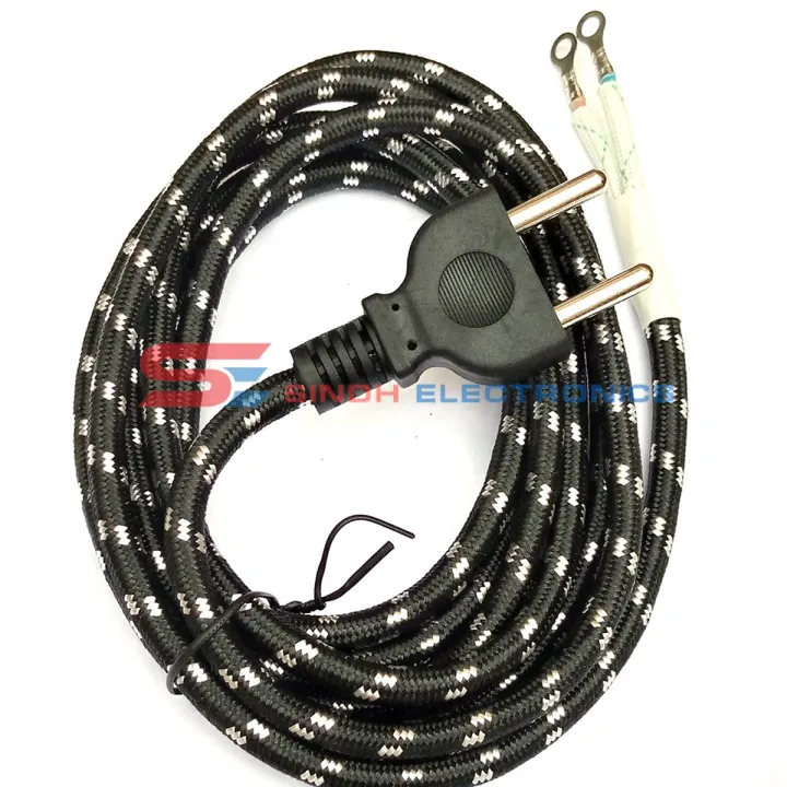 Durable%20Cotton%20Wrapped%20Wire%202%20Pin%20Plug%20Electric%20Iron%20Cord%202%20Meter%20Iron%20Press%20Cable%20-%20Image%202